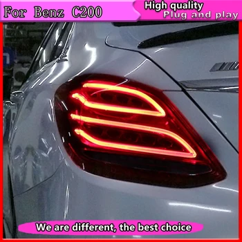 Auto Styling pre Mercedes-Benz W205 C180 C200 C260 C280 C300 LED zadné svetlo, Zadné Lampy, Parkovacia Brzda Zase Signálne Svetlá