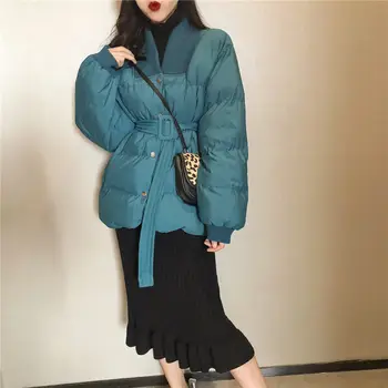 Hzirip 2019 Nový Dizajn Ženy Ženy Zime Tuhé Módne Krídla Tenký Kabát Hrubé Vysoká Kvalita Outwear Ženy Plus Veľkosť 2 Farby