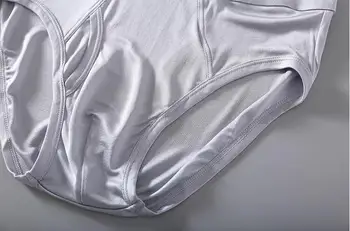 Pánske reálne hodvábne nohavičky nohavičky spodná Bielizeň spodné Prádlo, L, XL, 2XL 3XL 1064