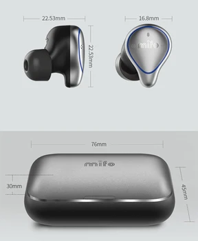 Mifo O5 plus Mini TWS V Uchu Slúchadlá Bezdrôtové Bluetooth Slúchadlá Nepremokavé Športové HiFi Stereo Bass Zníženie Hluku štupľov