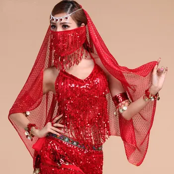 Brušný Tanec Kostým Set Ženy, za Výkon Bollywood Súťaže Sexy Sequin Topy India Flamenco Salsa Orientálna Bellydance