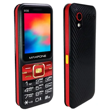 2,4-Palcový mobilné telefóny Dual SIM Karte 2G GSM Starších Mobilného Telefónu Pohotovostný Senior Telefón FM, MP3, Bluetooth, ruský jazyk