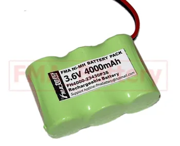 UKONČIŤ Núdzové svetlo záložnej batérie Ni-MH Sub C 3.6 V, 4000MAH w/DC5521 3SB