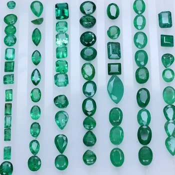 DIY Náhodné Dodávky Zemného Emerald Beryl Holé Kamenné Vzoriek Prispôsobiteľné 0.2--2ct/ks neuvádzajú, tvar a veľkosť