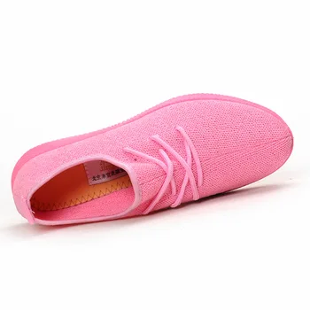 Nové topánky žena 2019 tenisky Priedušná plytké oka vulcanize dámske topánky letné slip-on mäkkej tkaniny plátno topánky