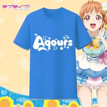 Nové Anime lovelive!slniečko!! Aqours Cosplay T-shirt Lete Anime Ruby Kurosawa Bavlna Krátky Rukáv Tees