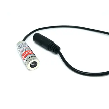 Určenie polohy Focusable LED Svetlá 650nm 5mw Zameranie Line Lúč Červený Laser Diode Module w AC Adaptér w 12 mm Čierna Chladič