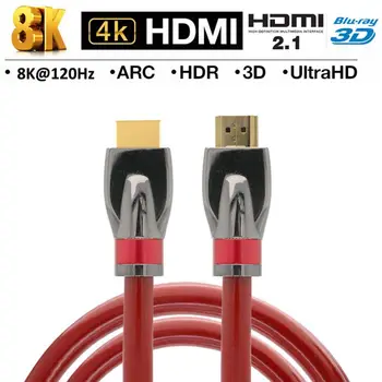 Kábel HDMI 2.1 8K 3D HDTV UHD Vysokej Rýchlosti Pletená Kábel Pre Xbox DVD Prehrávač PC