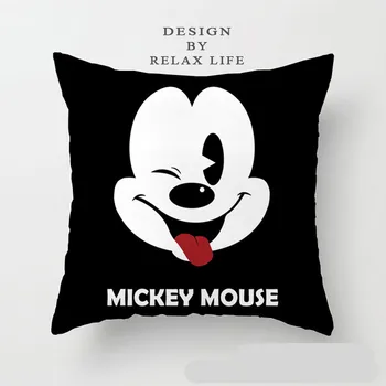 Disney Mickey Mouse, Minnie mäkké Vankúše bytový Textil Biela Pár Vankúš Dekoračné Vankúše Prípade, Obývacia Izba darček
