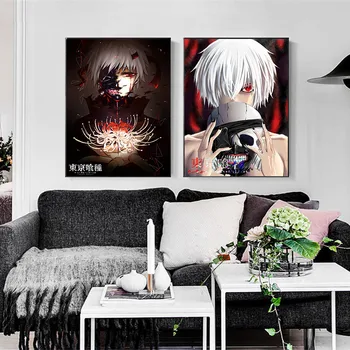Tokio Vlkolak Animácie Maľovanie Vytlačí obrazov na Stenu pre Obývacia Izba Dekorácie Domova