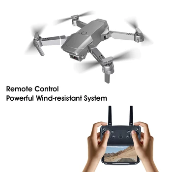 2020 E68 drone HD širokouhlý 4K WIFI 1080P FPV drone video live nahrávanie Quadcopter výška udržiavať drone kamera VS e58