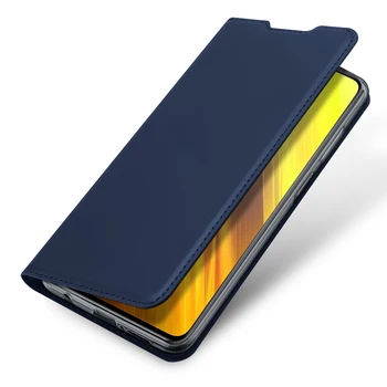Skin Pro Series Flip Peňaženky, Kožené puzdro pre PocoPhone X3 NFC Kryt Slotu Karty Držiak na Stojan Kniha Pre Xiao Poco X3 NFC Prípade