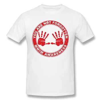 MMIW Oblečenie Chýba Zavraždený Domorodé Ženy Povedomia čierne Tričko Američania homme T-Shirt Tees Čistý Krátky Rukáv