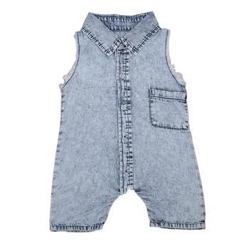 2020 Denim Detské Oblečenie Novorodenca Romper Dieťa Chlapec Dievča Jumpsuit Oblečenie Oblečenie
