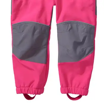 Deti/deti/dievčatá vodotesný/vetru softshell jumpsuit, playsuit v ružovej farby, veľkosť 98 116