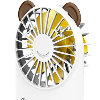 Cartoon Mini Prenosné Vreckové Ventilátor USB Nabíjanie Ručné/Desktop Malých Fanúšikov